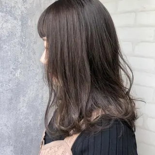 セミロング カラー レイヤー/ボブ/ 顔周り/yukinaのヘアスタイル