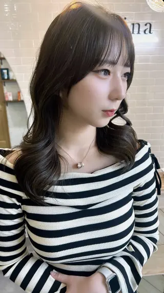 セミロング Zina西新 井上貴幸のヘアスタイル