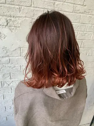 ミディアム 🇺🇸ハイライト特 化美容師🇺🇸漆沢のヘアスタイル