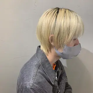 ショート カラー メンズ ハッシュカット カシマハヤトのヘアスタイル