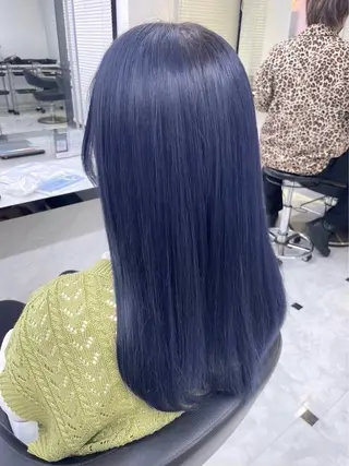 セミロング カラー 寒色デザイン職人 Rimu🤍のヘアスタイル