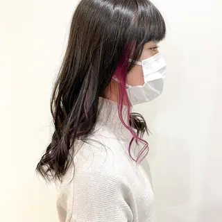 セミロング カラー 縮毛矯正/髪質改善 /韓国風　山川春輝のヘアスタイル