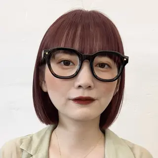 セミロング カラー ヘアアレンジ 暖色ダブルカラーボブ レイヤー🌈AINAのヘアスタイル