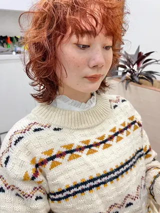 ミディアム パーマ 似合わせカット🫧 /パーマRINAのヘアスタイル