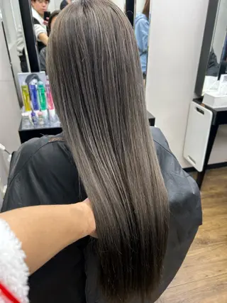 ロング カラー alpha. カラーエクステ下妻のヘアスタイル
