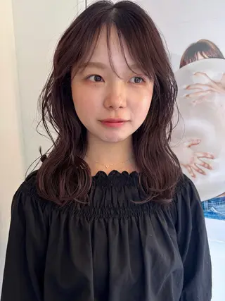 カラー rizu ボブヘアのヘアスタイル