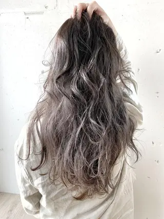 セミロング カラー ヘアアレンジ WATARU🔥／ 外国人風ハイライトのヘアスタイル