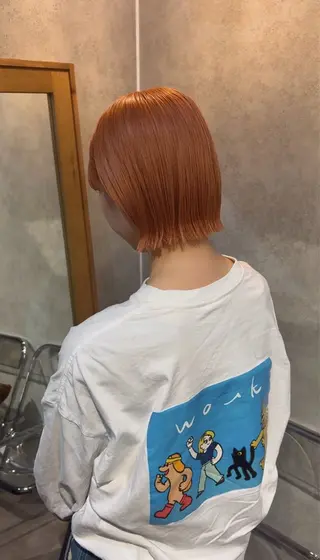 ショート 赤みオフの透明感職人 /ケア重視の美髪施術のヘアスタイル