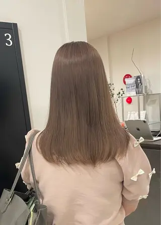 セミロング カラー 💝透明感/ブリーチ /れい💝のヘアスタイル