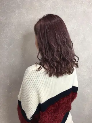 セミロング カラー パーマ ヘアアレンジ freelance美容師所属・迷った時見てください 林 祥平のヘアスタイル