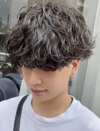 パーマ メンズ 🎀メンズパーマ☆ 艶カラー☆Syuriのヘアスタイル