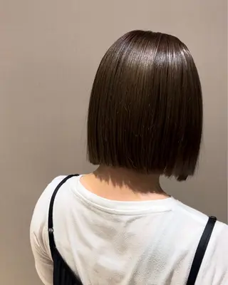 セミロング カラー 堀結香/顔まわり レイヤー/蒲生四丁目のヘアスタイル