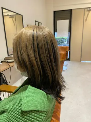 ミディアム カラー Love&Hair Breit/店長下川のヘアスタイル