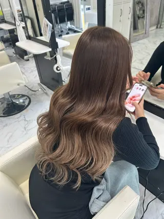 ロング カラー エクステ×ハイトーン 🌈KEISUKEのヘアスタイル