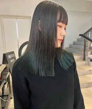セミロング カラー 顔周りカット/透明感 カラー✂️MEIのヘアスタイル