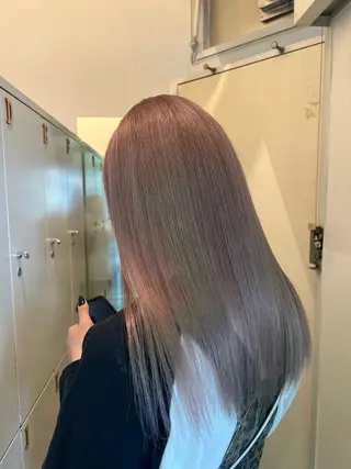 ロング カラー ハイトーンカラー/エ クステ/デザインのヘアスタイル