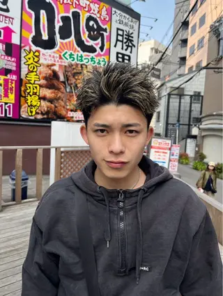 ショート カラー メンズ Men’s  salon ANSWER所属・🪶SHIZUKU メンズパーマ🪶のヘアスタイル