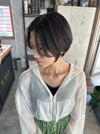 ショート C’LD hair produce /シールドヘア所属・モテ髪/ボブ/ショー ト/アダチフウトのヘアスタイル