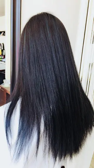 セミロング カラー 阿久津 泰幸のヘアスタイル