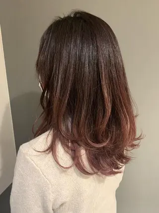 セミロング カラー IT by ALBUM八王子店のヘアスタイル