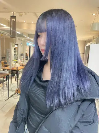 ロング カラー 艶ハイトーン👑♡ NATSUKIのヘアスタイル