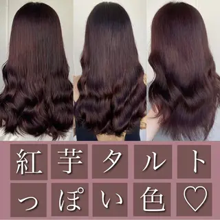 ロング カラー ブリーチなし Wカラー🩷星野翔太のヘアスタイル