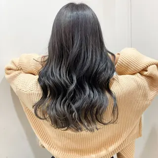 セミロング カラー 🔗透明感カラー🔗 エクステ✂️はるちかのヘアスタイル