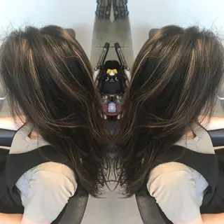 ロング カラー 大久保 隆蔵のヘアスタイル