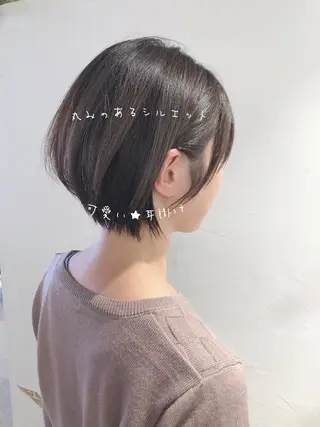 ショート カラー 当日予約🆗ショート /ハイライト/松本のヘアスタイル