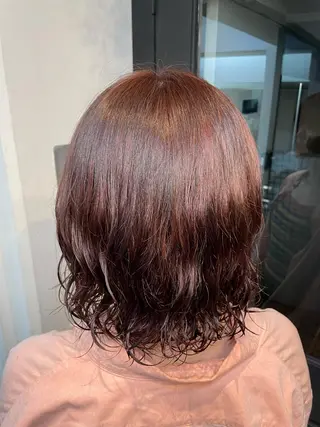 カラー yu-kaハッシュ カット/韓国レイヤーのヘアスタイル