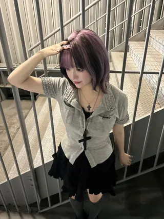 ミディアム カラー 名古屋／デザイン／ ブリーチ/松井亮磨のヘアスタイル