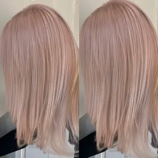 セミロング カラー youres hair 髪質改善トリートメント&ヘッドスパ  新宿三丁目店【ユアーズヘア】所属・🦋透明感カラー 👑NODOKA🦋のヘアスタイル