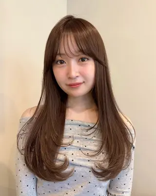 ロング sora/透明感カラ ー/似合わせカットのヘアスタイル