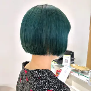 ショート カラー ヘアアレンジ 吉水 彩乃 /ボブ/透明感カラーのヘアスタイル