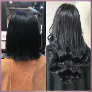 ロング カラー パーマ ヘアアレンジ 八巻 晴香のヘアスタイル