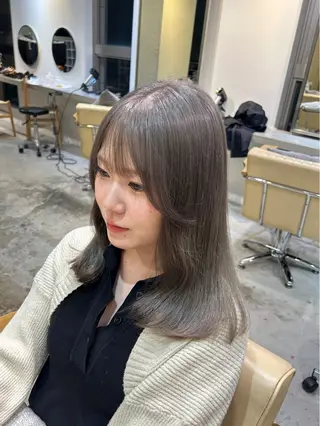 カラー mahiro/暖色 カラー/カットモデルのヘアスタイル