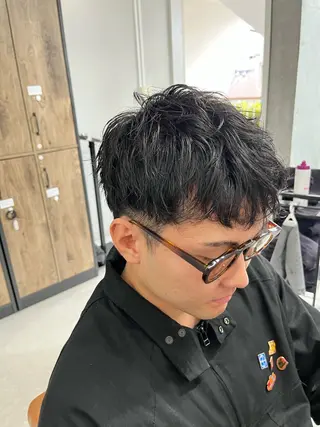 ショート パーマ メンズ メンズ特化/パーマ /フェード/洋輔のヘアスタイル