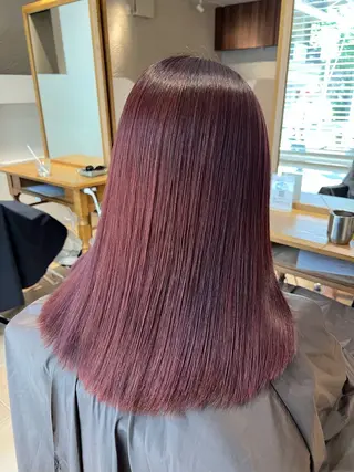 ミディアム カラー 🥀韓国ヘア🥀 宮津真菜のヘアスタイル