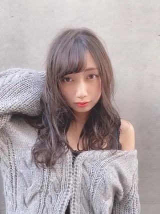 ロング カラー ボブ/縮毛矯正/ 高嶋 優のヘアスタイル