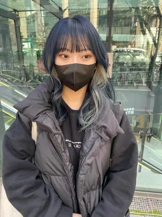 セミロング カラー ショートボブ /綾華のヘアスタイル