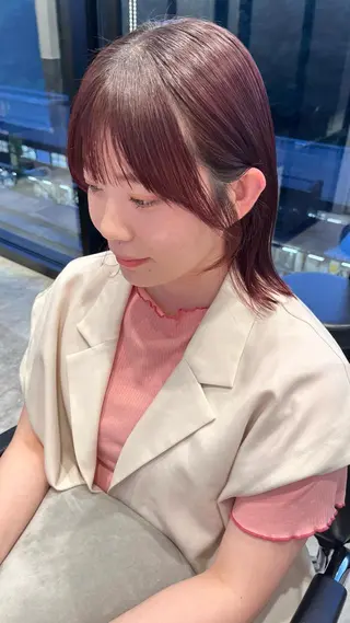 ミディアム カラー classic 新横浜所属・大人girly🛋️ 🤍yukakoのヘアスタイル