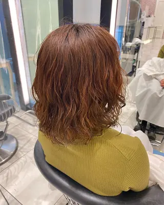 ミディアム パーマ ❤️パーマ美容師✂︎ 井口美緒のヘアスタイル