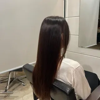 ロング イージーパーマ募集 平口はのんのヘアスタイル