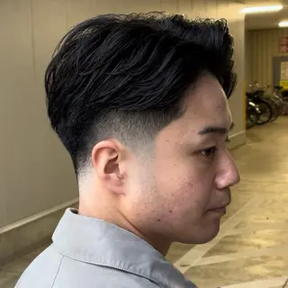 ミディアム メンズ 立川/メンズパーマ 厚進太郎のヘアスタイル