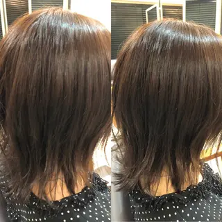 ミディアム カラー 柏/春日竜次 /髪質改善縮毛矯正のヘアスタイル