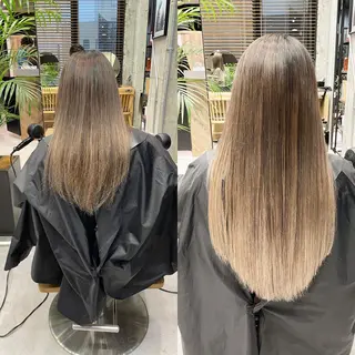 ロング カラー ヘアアレンジ TATSUYA アートディレクターのヘアスタイル