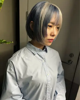 ショート カラー ハッシュカット カシマハヤトのヘアスタイル