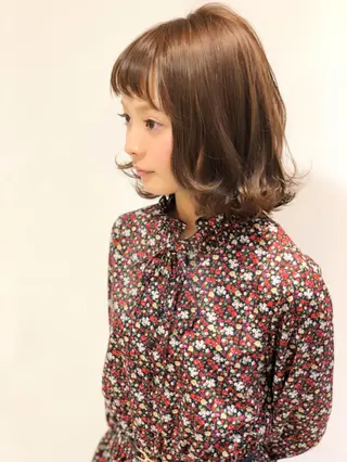 ミディアム カラー ディレクター ノナカのヘアスタイル