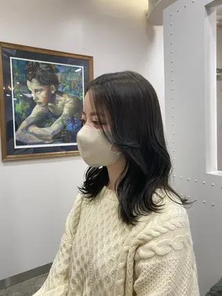 ミディアム 韓国レイヤー×モテ髪 /MITSUKI🤍のヘアスタイル