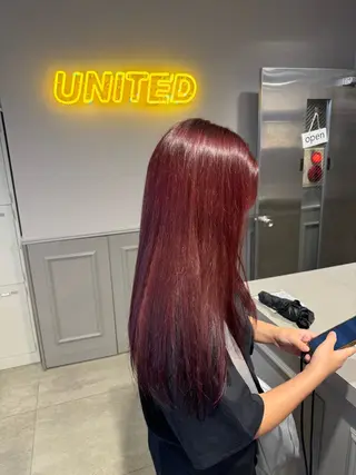 ロング カラー パーマ ヘアアレンジ メンズ キッズ 🩰トレンド垢抜け ヘアUNITED🩰のヘアスタイル